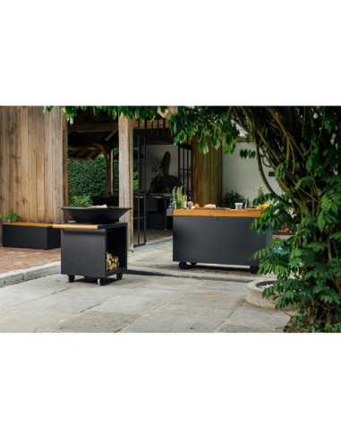 Barbacoa OFYR Classic Almacenaje Black PRO OCSB-100-PRO