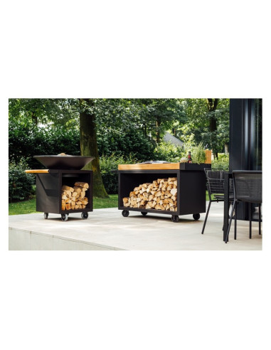 Barbacoa OFYR Classic Almacenaje Black PRO OCSB-100-PRO