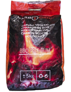 Saco Carbón Vegetal Marabú 5 Kg, Carbogrill