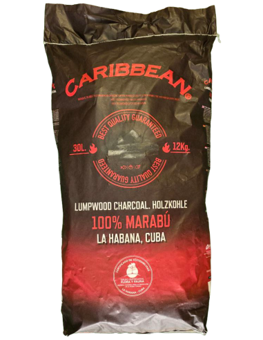 Saco Carbón Vegetal Marabú cubano 12 Kg