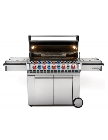 Barbacoa Napoleon Prestige PRO 665 Con Quemador Lateral Y Trasero Infrarrojo Inox