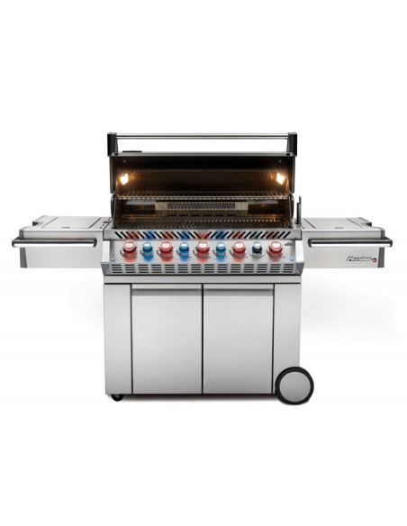 Barbacoa Napoleon Prestige PRO 665 Con Quemador Lateral Y Trasero Infrarrojo Inox