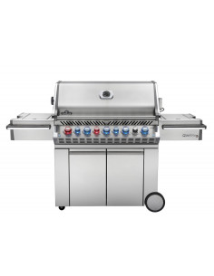 Barbacoa Napoleon Prestige PRO 665 Con Quemador Lateral Y Trasero Infrarrojo Inox