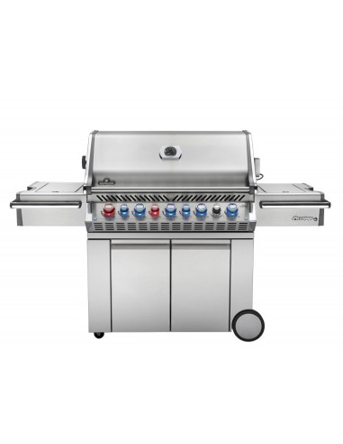 Barbacoa Napoleon Prestige PRO 665 Con Quemador Lateral Y Trasero Infrarrojo Inox