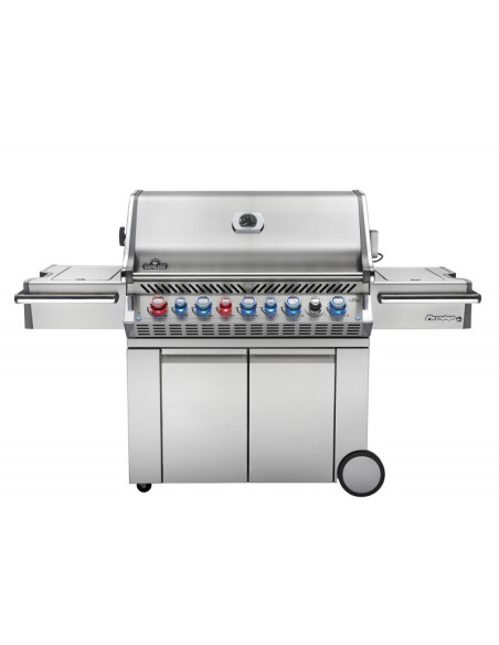 Barbacoa Napoleon Prestige PRO 665 Con Quemador Lateral Y Trasero Infrarrojo Inox