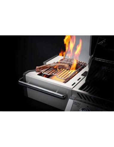 Barbacoa Napoleon Prestige PRO 665 Con Quemador Lateral Y Trasero Infrarrojo Inox