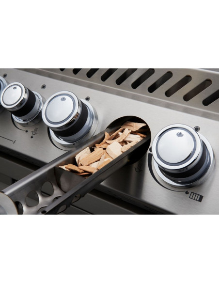 Barbacoa Napoleon Prestige PRO 665 Con Quemador Lateral Y Trasero Infrarrojo Inox