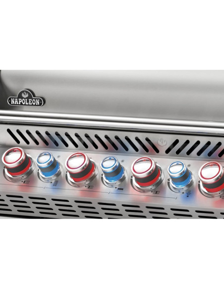 Barbacoa Napoleon Prestige PRO 665 Con Quemador Lateral Y Trasero Infrarrojo Inox