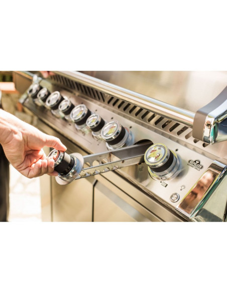 Barbacoa Napoleon Prestige PRO 665 Con Quemador Lateral Y Trasero Infrarrojo Inox