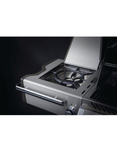Barbacoa Napoleon Prestige PRO 825 Con Quemador Lateral De Potencia, Quemadores Inferiores Y Traseros Infrarrojos Inox