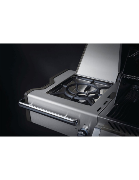Barbacoa Napoleon Prestige PRO 825 Con Quemador Lateral De Potencia, Quemadores Inferiores Y Traseros Infrarrojos Inox