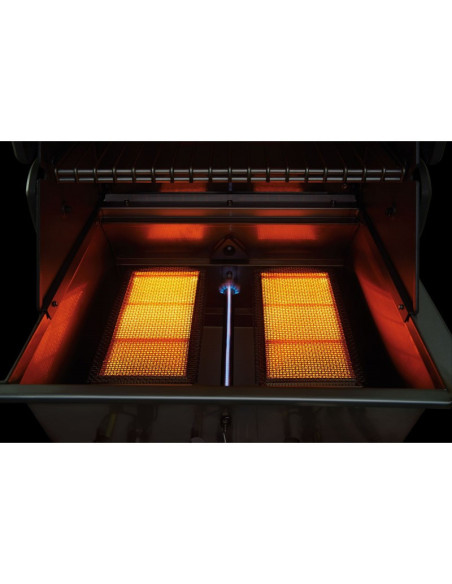 Barbacoa Napoleon Prestige PRO 825 Con Quemador Lateral De Potencia, Quemadores Inferiores Y Traseros Infrarrojos Inox