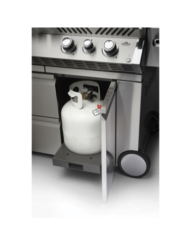 Barbacoa Napoleon Prestige PRO 825 Con Quemador Lateral De Potencia, Quemadores Inferiores Y Traseros Infrarrojos Inox