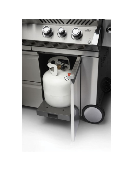 Barbacoa Napoleon Prestige PRO 825 Con Quemador Lateral De Potencia, Quemadores Inferiores Y Traseros Infrarrojos Inox