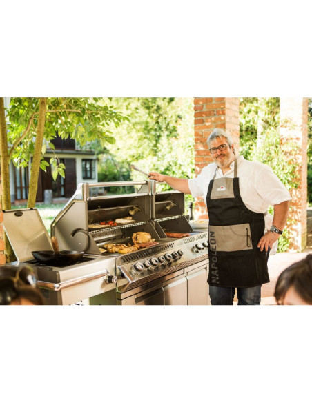 Barbacoa Napoleon Prestige PRO 825 Con Quemador Lateral De Potencia, Quemadores Inferiores Y Traseros Infrarrojos Inox