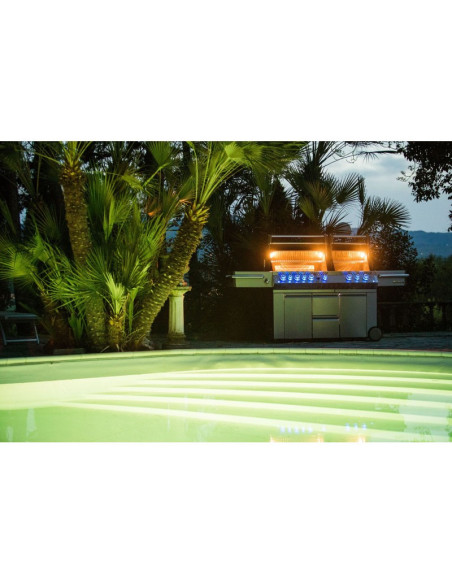 Barbacoa Napoleon Prestige PRO 825 Con Quemador Lateral De Potencia, Quemadores Inferiores Y Traseros Infrarrojos Inox