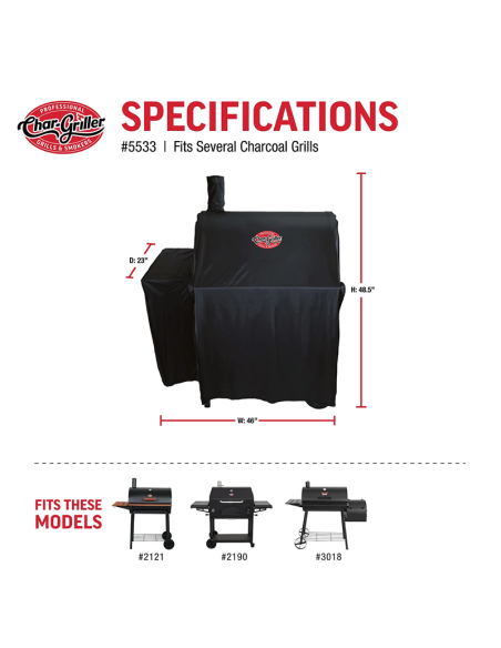 Funda universal para parrilla Char-Griller