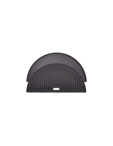 Plancha en Media Luna de Hierro Fundido Reversible