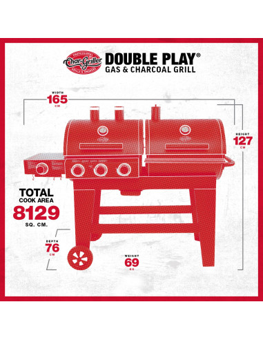 Double Play Gas & Charcoal Grill