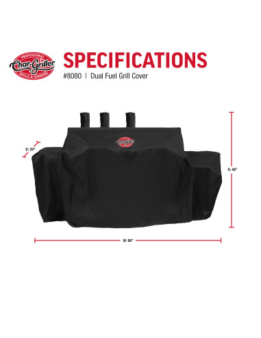 Grill Cover - Double Play Gas & Charcoal Grill